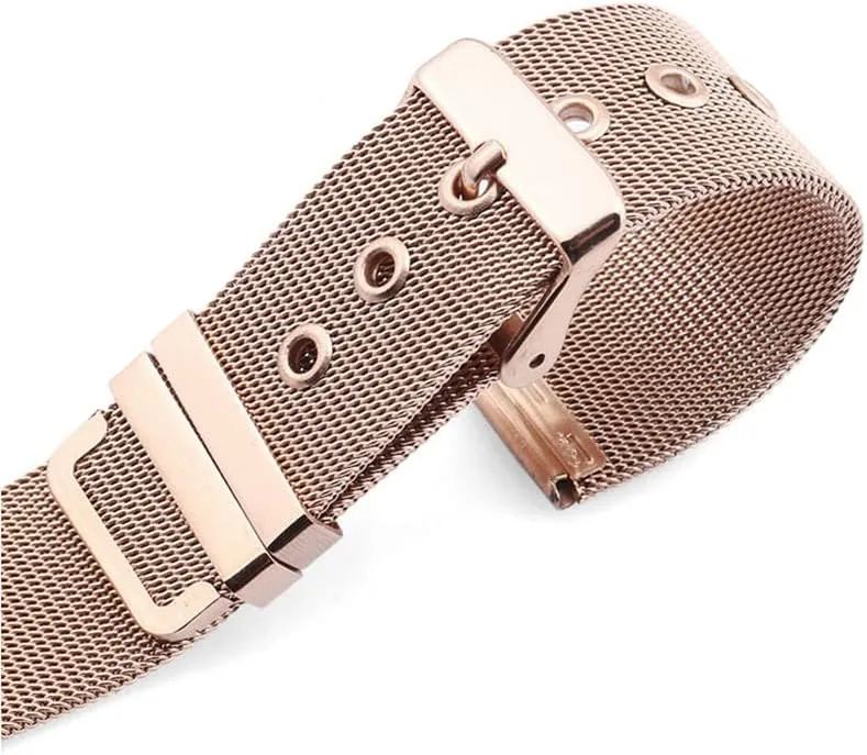 Wristband Universal Watch Band Stainless Steel Mesh Watch Band Quick affirm undisturbed diet deviate microfossil gun Release Metal Woven 