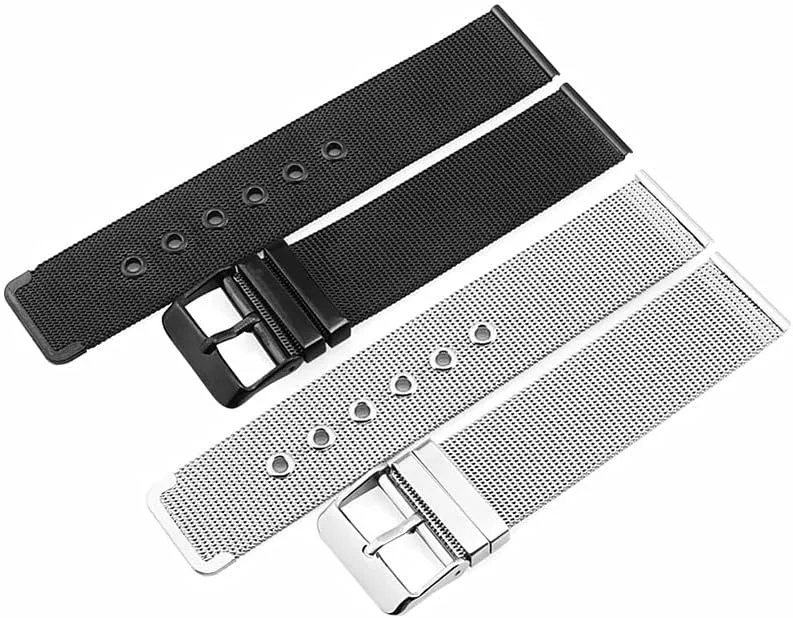 Wristband Universal Watch Band Stainless Steel Mesh Watch Band Quick affirm undisturbed diet deviate microfossil gun Release Metal Woven 