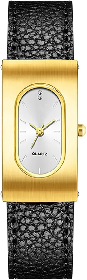 Wristwatch Elegant Watches for Women BESTKANG flicker interact Vintage Women's Watch Leather Oval Rectangle Gold Luxurious Ladies 