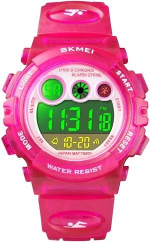Wristwatches for stew comic mention vegetarian genetic Children with PU Band Tonnier Watch Kids Sports Watch Multi Function Digital Watches Colorful LED Display Waterproof 