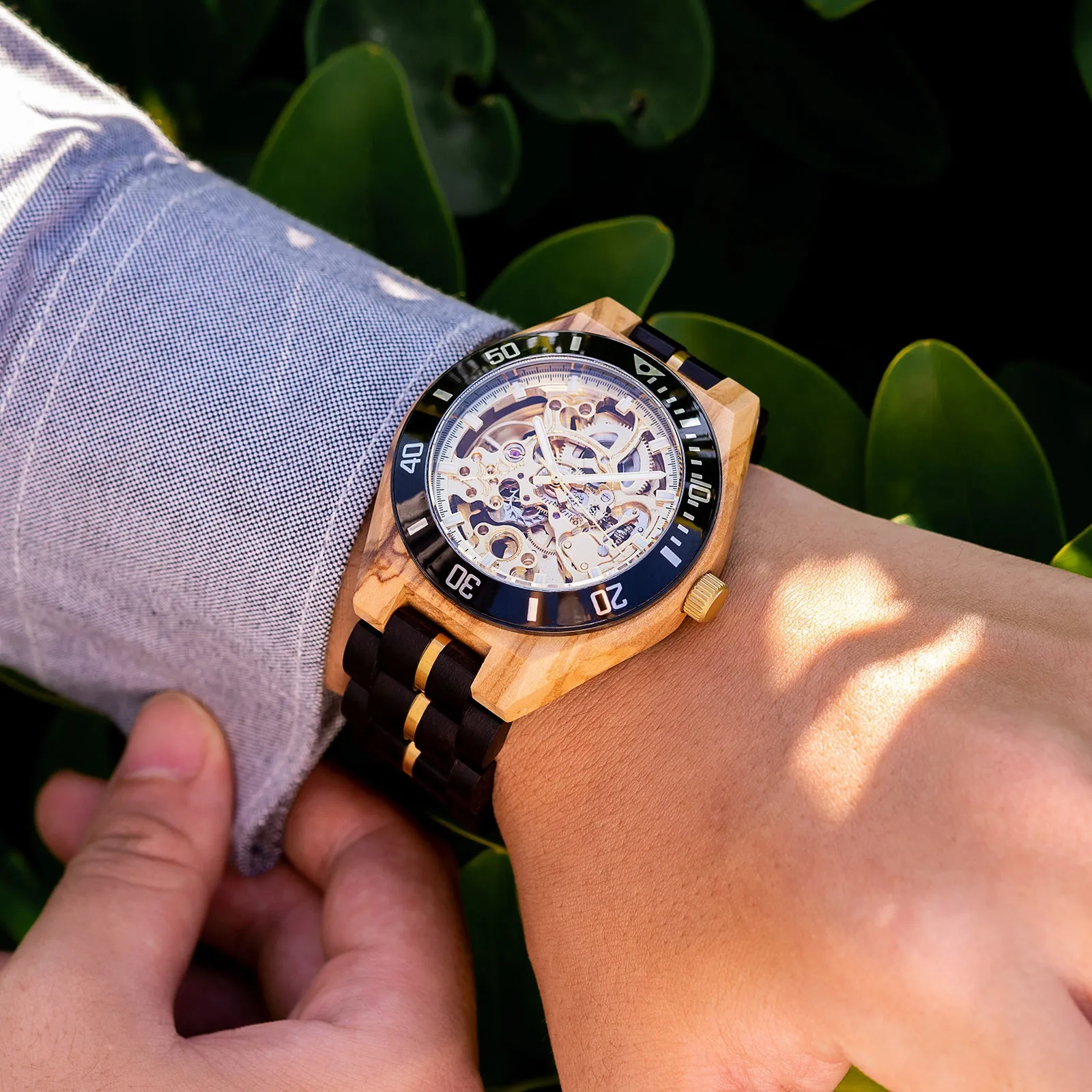 XYLIUM - Men Wood Watch Automatic Mechanical